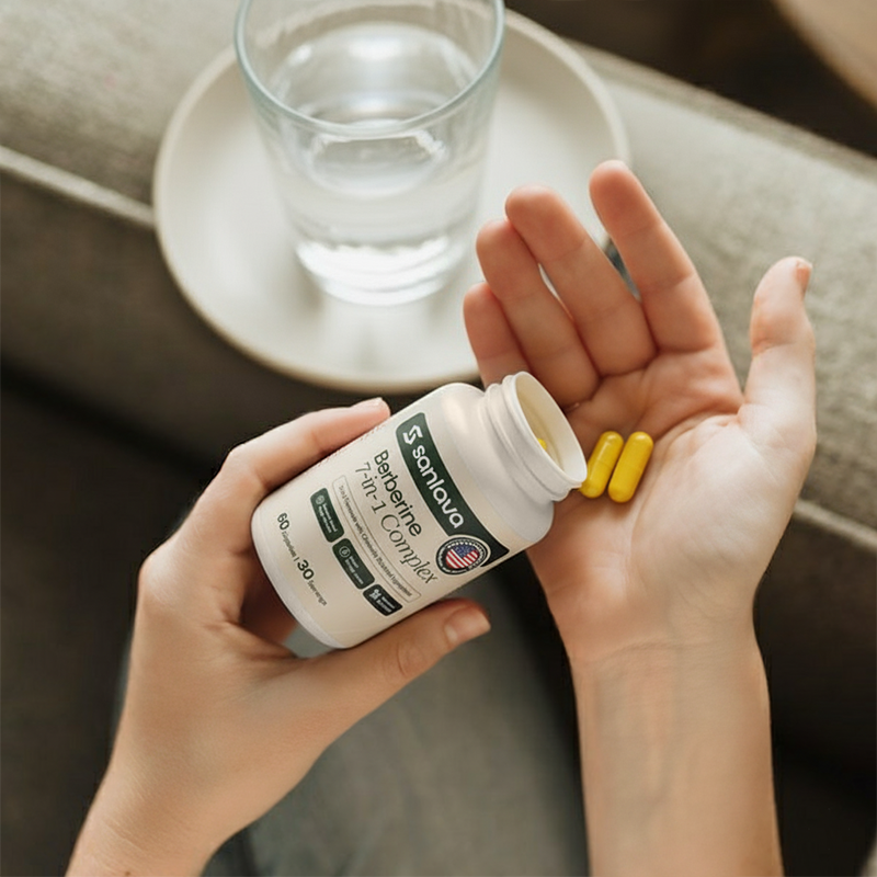 Sanlava | Berberine - Natural 7-in-1 Complex - Blood Sugar Balance & Weight Support